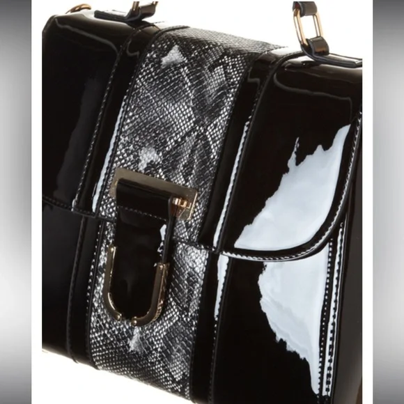 Python Patent Lady Bag by cleo - Picture 3 of 6